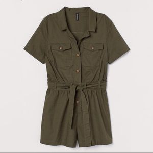 H&M - Army Green Utility Romper